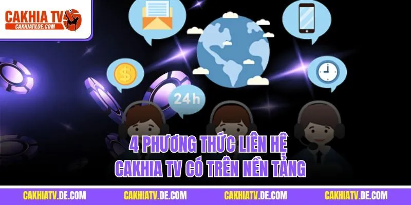4 phương thức liên hệ Cakhia TV có trên nền tảng