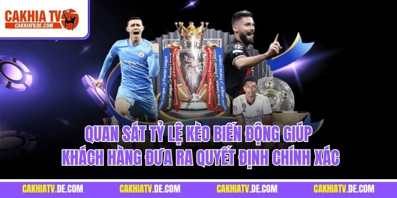 Quan sát tỷ lệ kèo biến động giúp khách hàng đưa ra quyết định chính xác